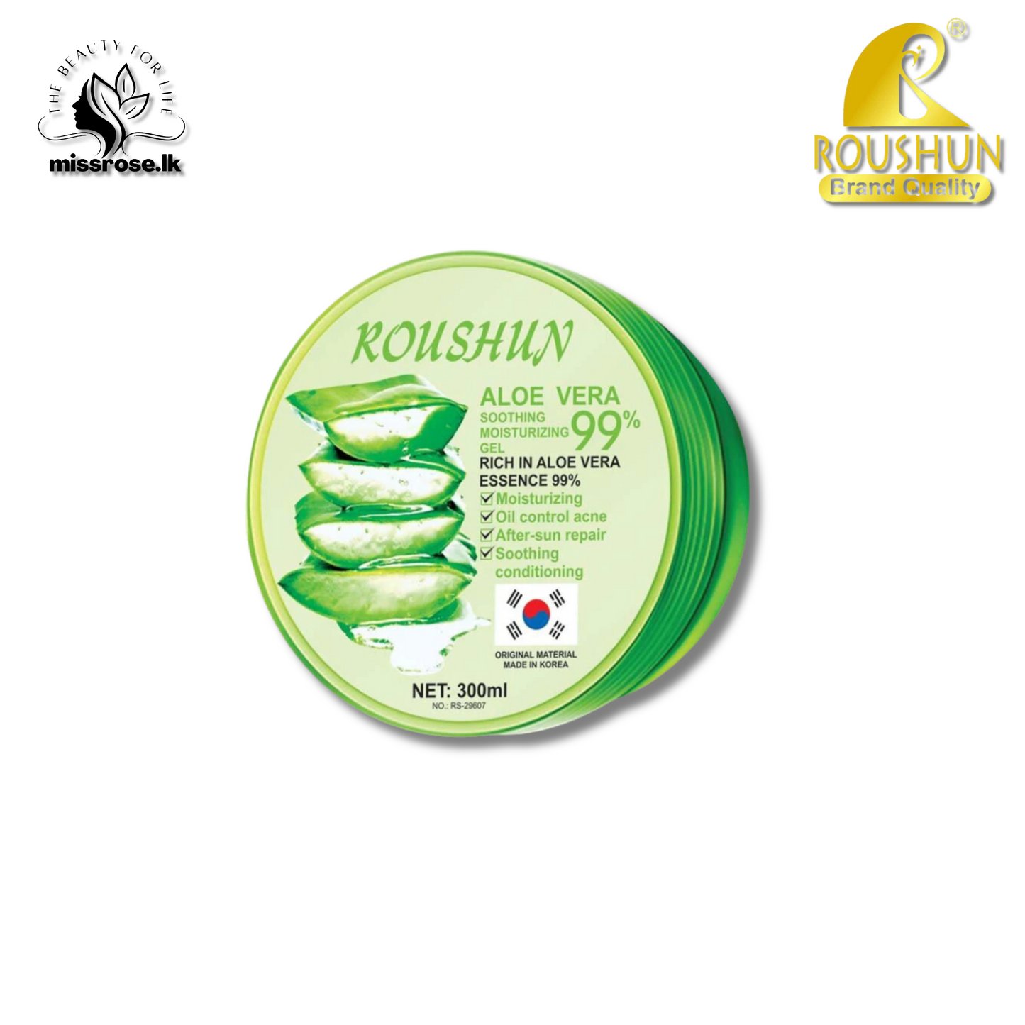 Roushun Aloe Vera 99_ Soothing Moisturizing Gel 200ml