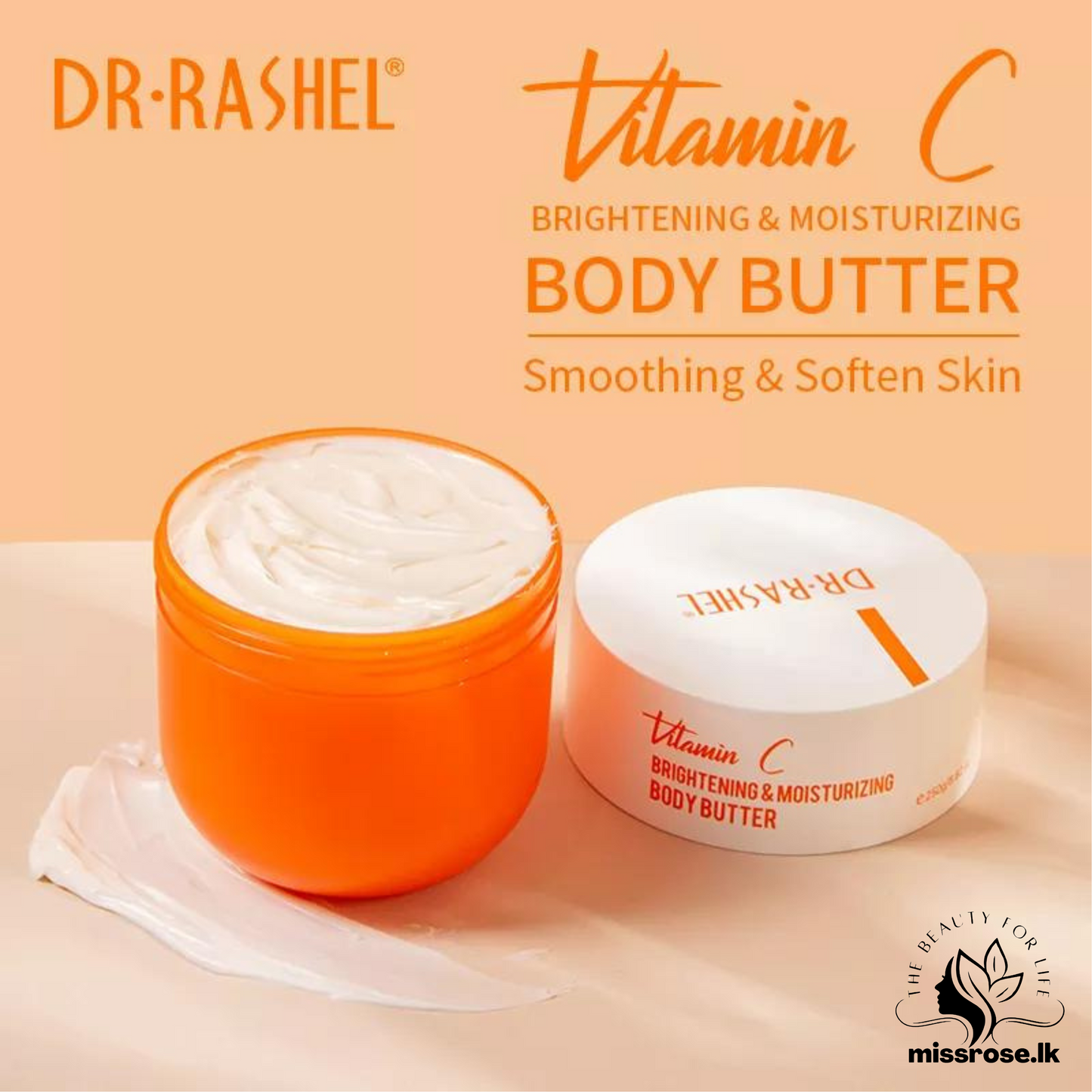 Dr. Rashel Vitamin C Brightening & Moisturizing Body Butter - missrose.lk