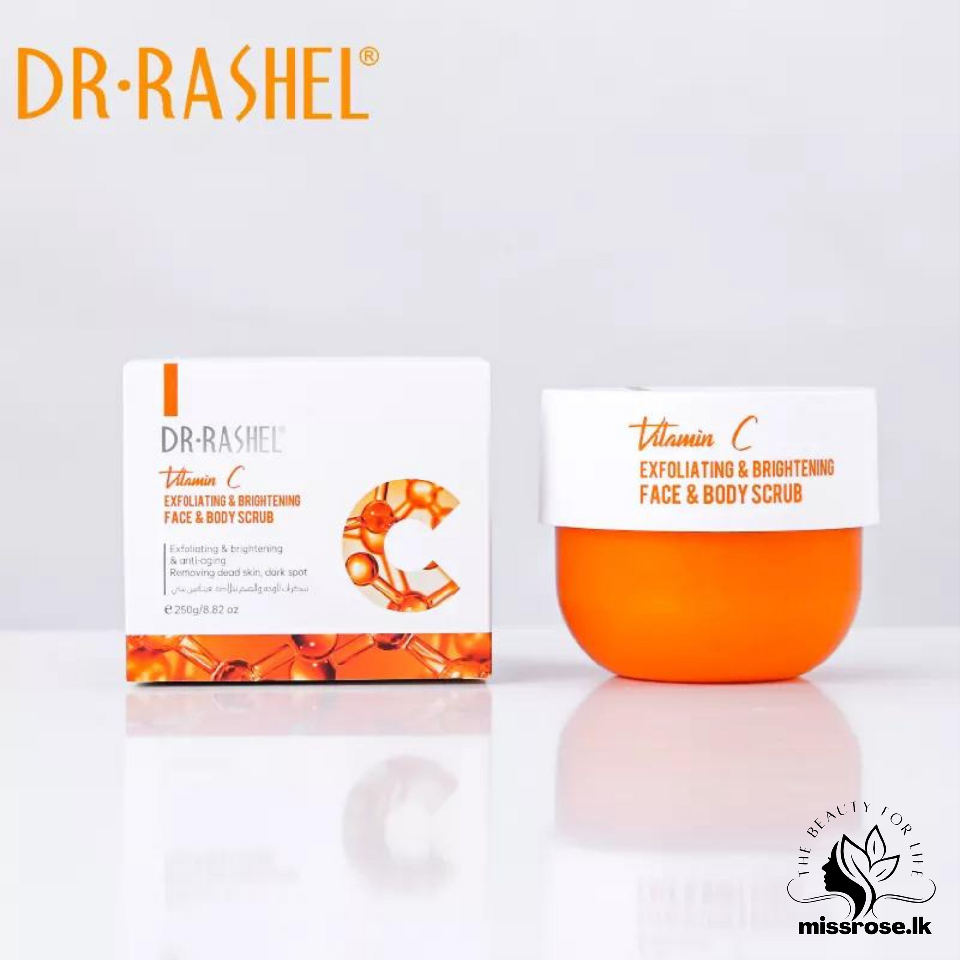 Dr. Rashel Vitamin C Exfoliating & Brightening Face & Body Scrub - missrose.lk