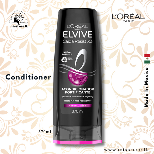 Loreal Elvive Caida Resist x3 Fortificante Conditioner - missrose.lk