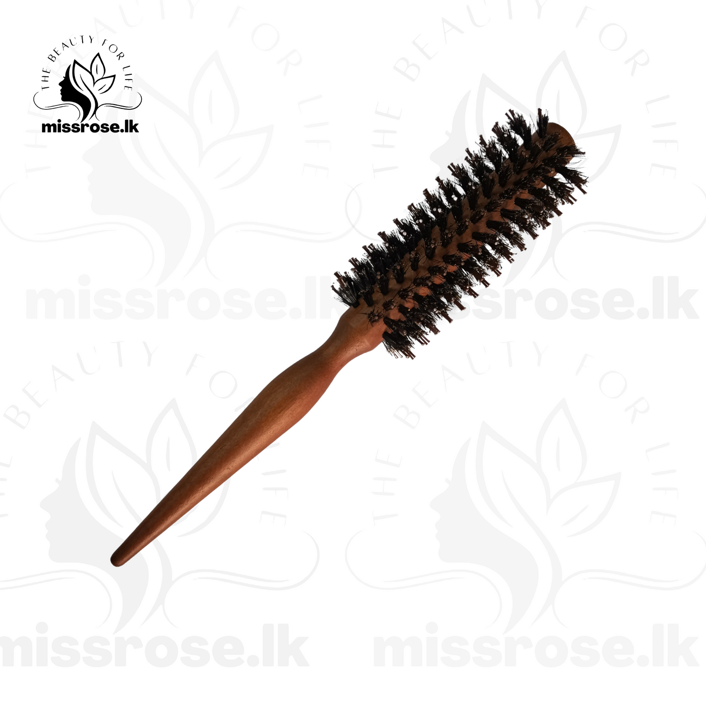 Salon Bristle Wavy Hair Round Brush Barrel Hair Styling Comb Hairbrush 12 Row