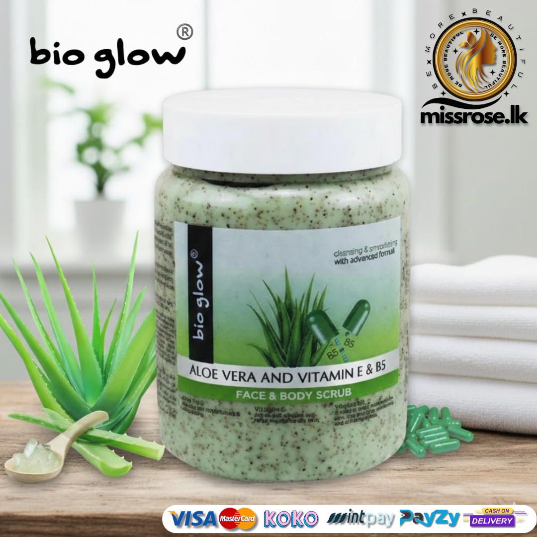 Bio Glow Aloe Vera and Vitamin E & B5 Face & Body Scrub