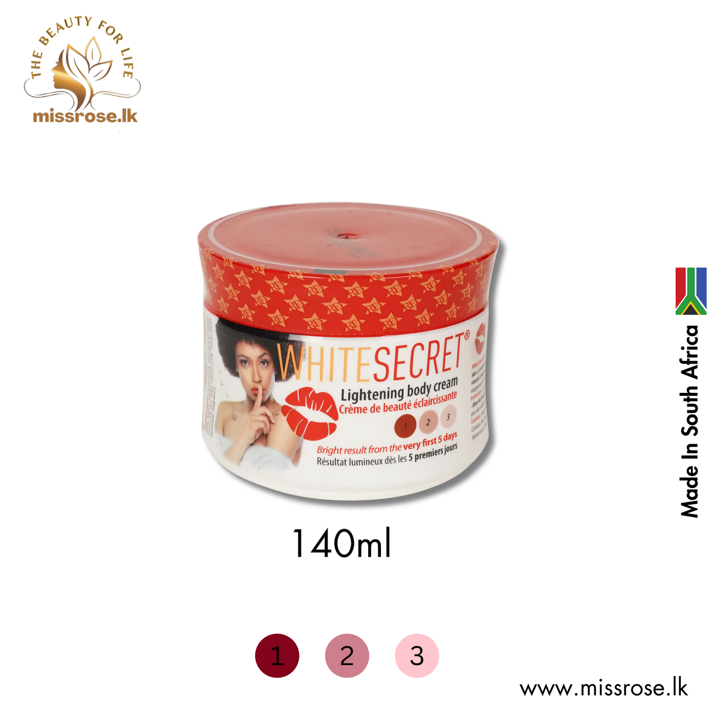 White Secret body cream - missrose.lk