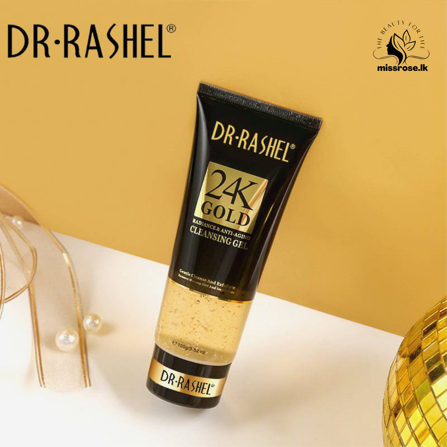 Dr.Rashel 24K Gold Radiance & Anti-Aging Cleansing Gel - missrose.lk