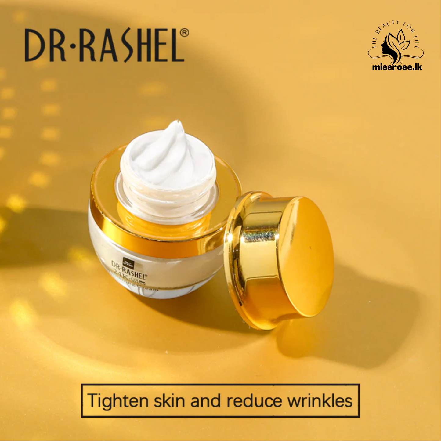 Dr.Rashel 24K Gold Collagen Whitening Cream - 30ml - missrose.lk