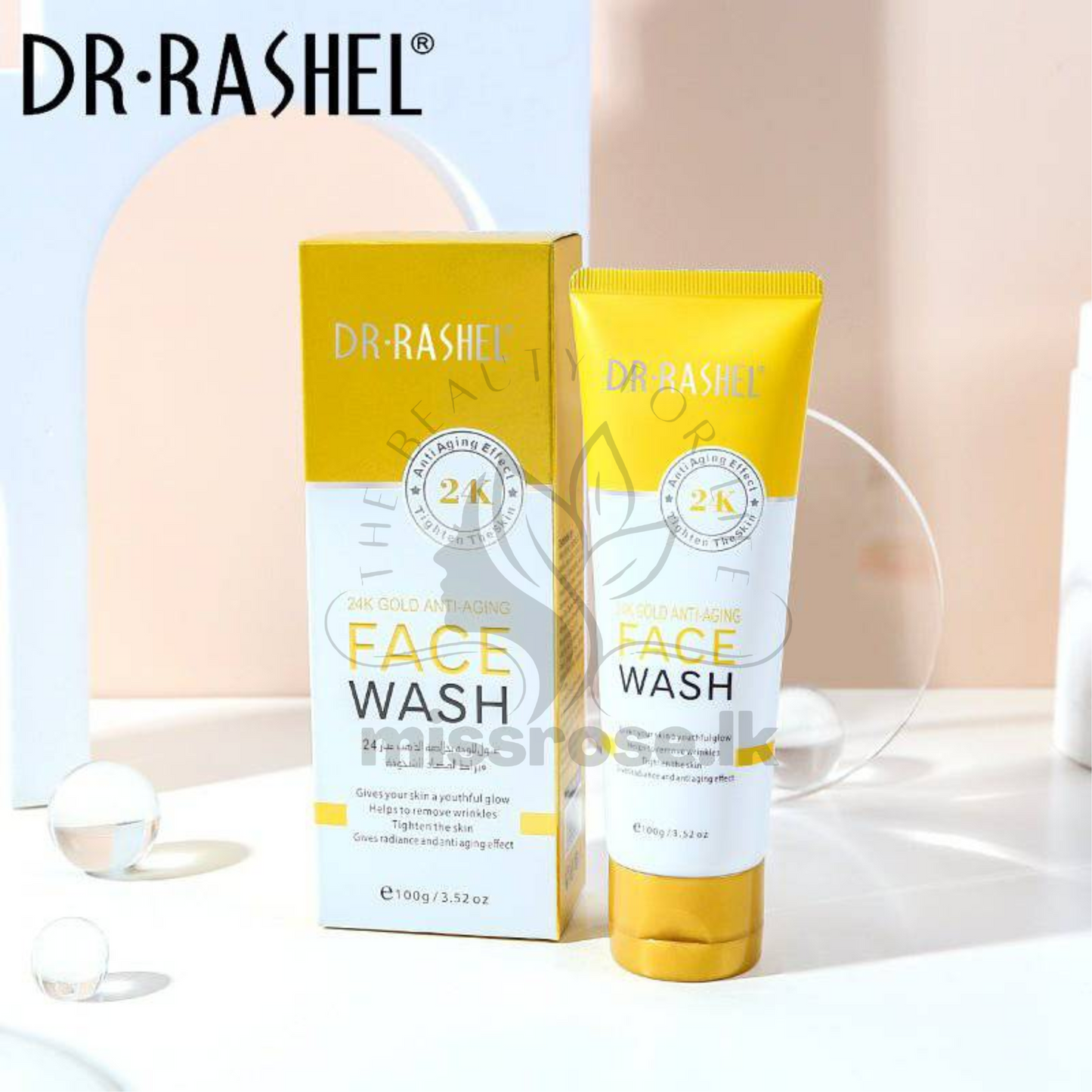 DR RASHEL Product New 24K Gold Anti-Aging Face Wash 100g - missrose.lk