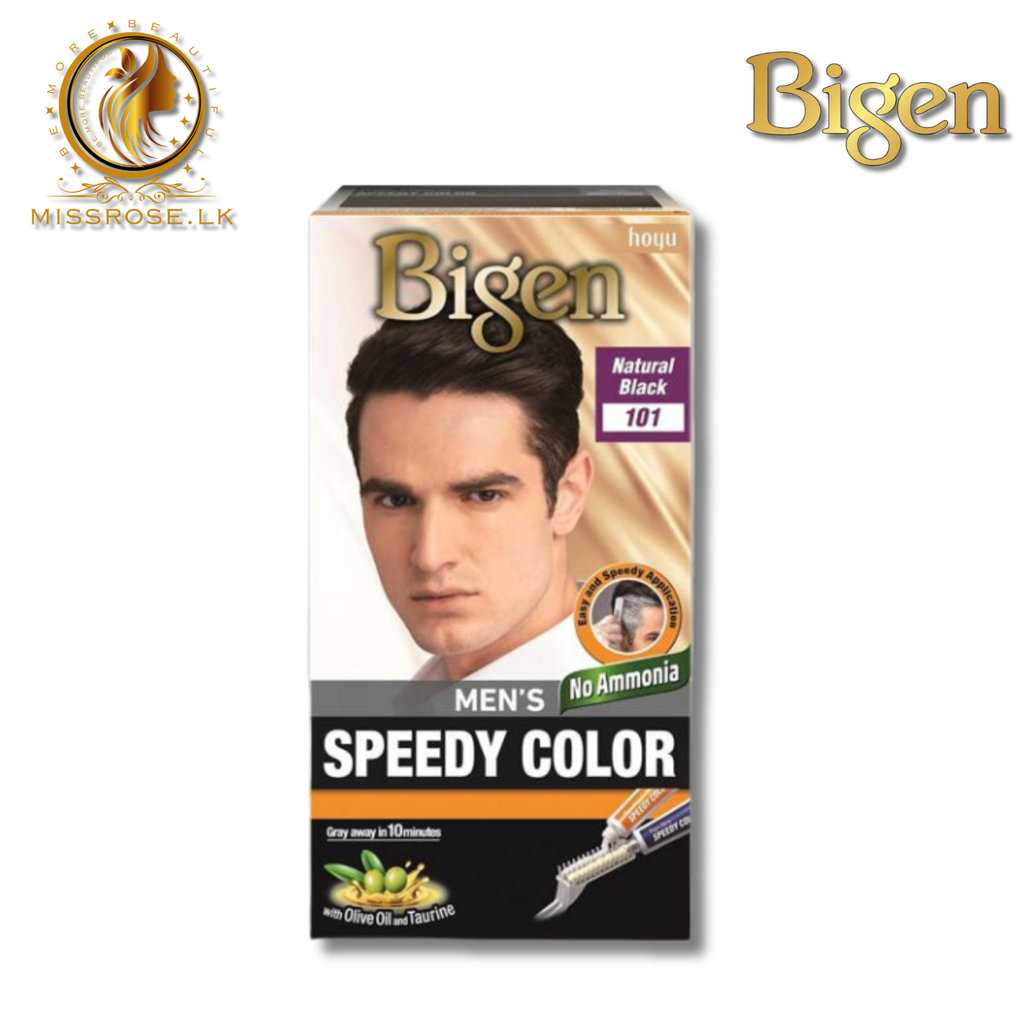 Bigen Men’s Speedy Colour - 101 - Natural Black