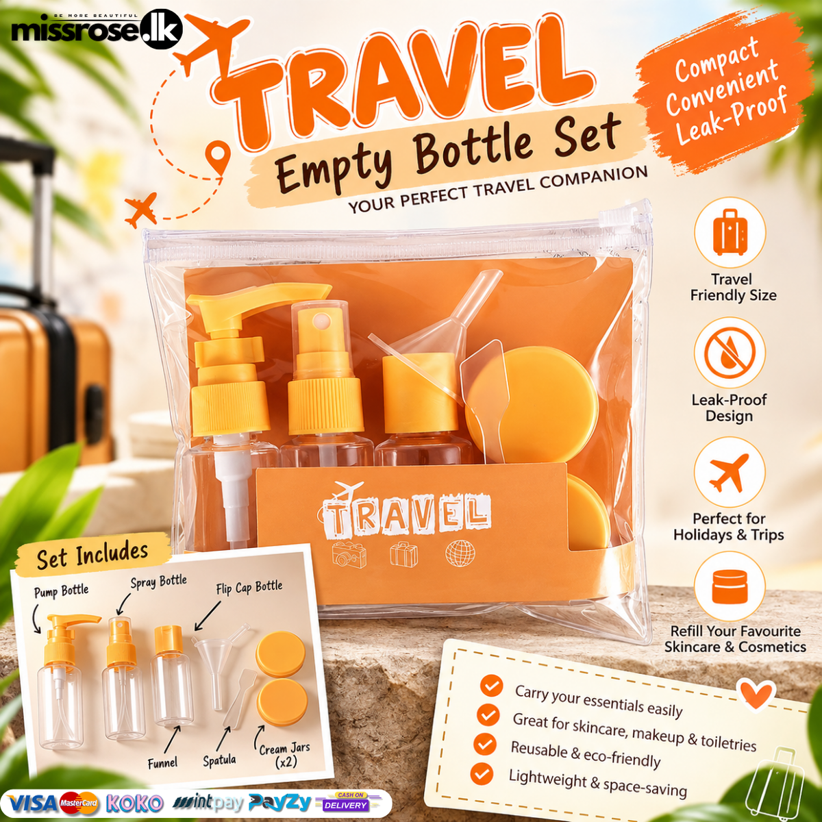 Travel Empty Bottle Set - Your Perfect Travel Companion