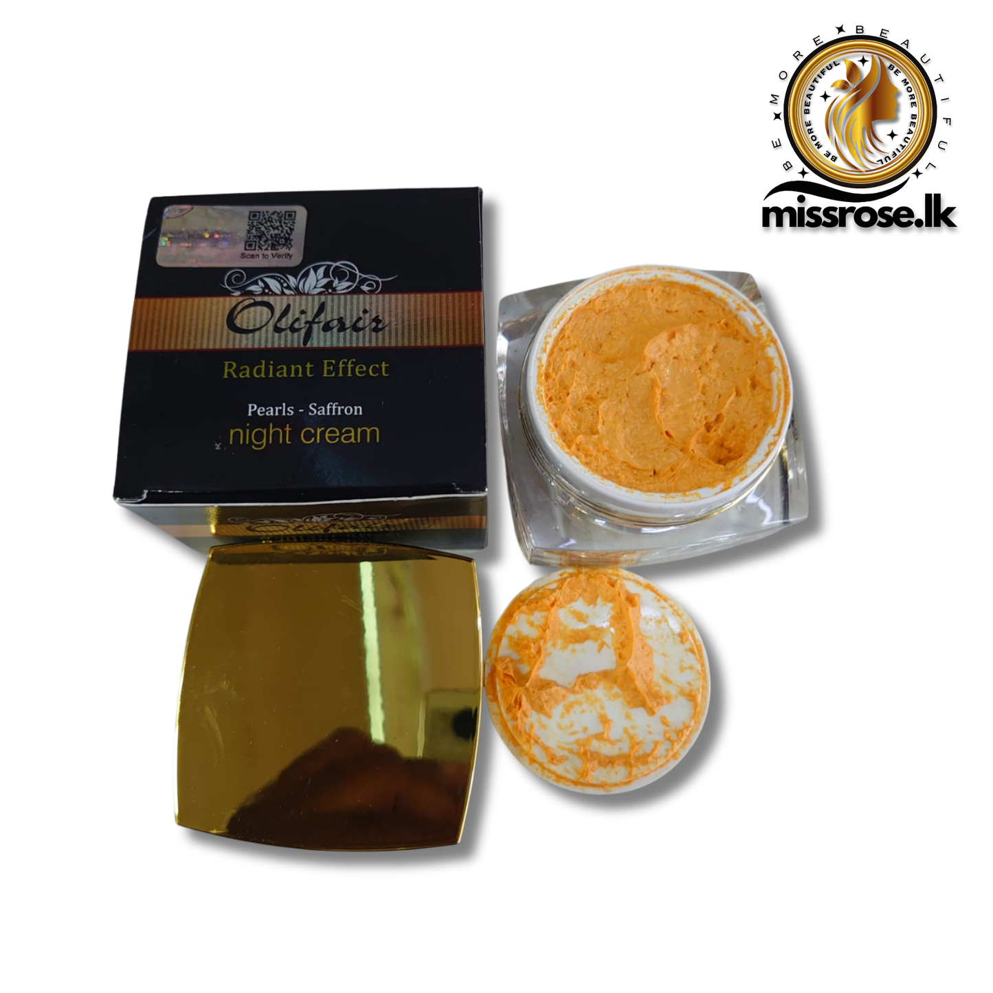 Olifair Radiant Effect Pearls Saffron Night Cream