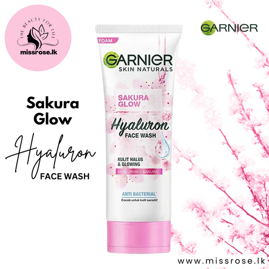 Garnier Sakura Glow Hyaluron Face Wash 100ml