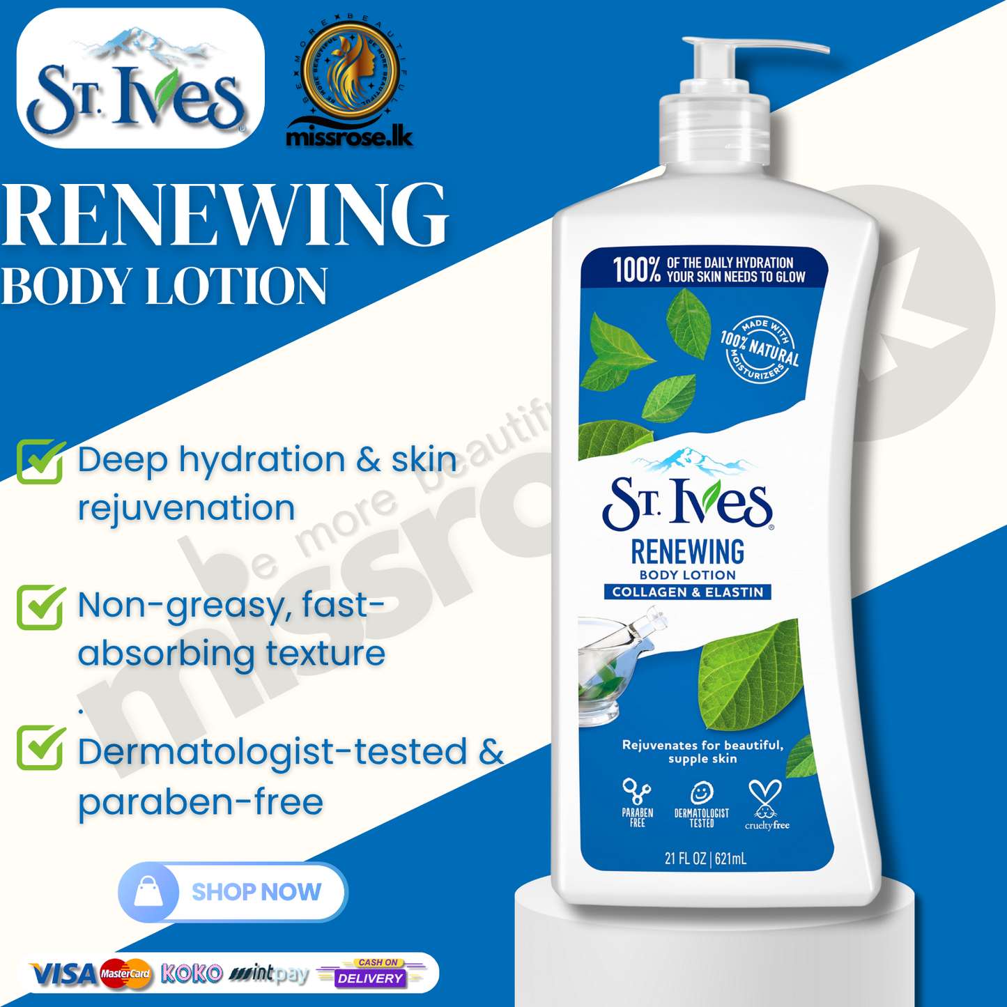 St.Ives Renewing Collagen & Elastin Body Lotion 621ml