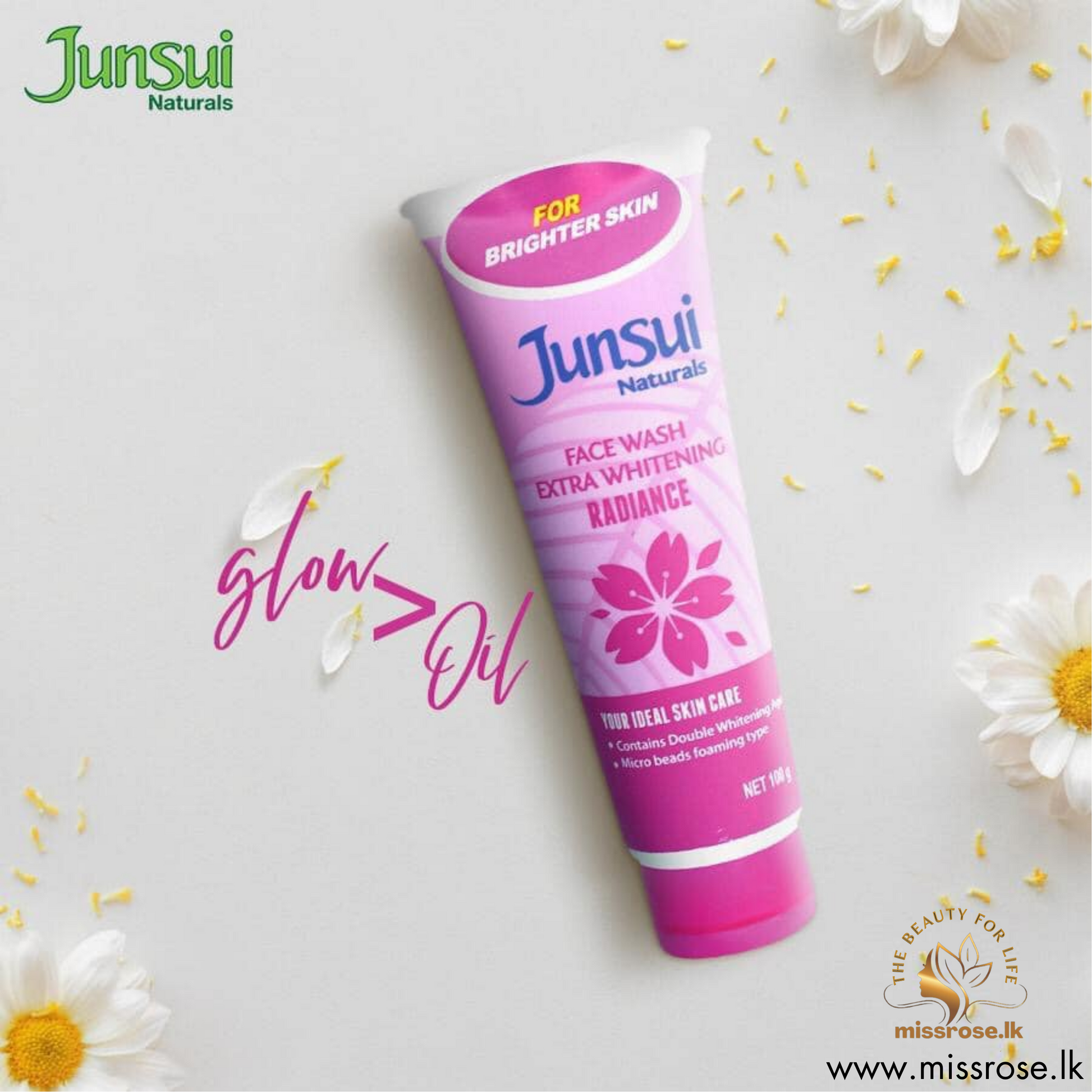 Junsui Naturals Face Wash With Whitening, Radiance - missrose.lk