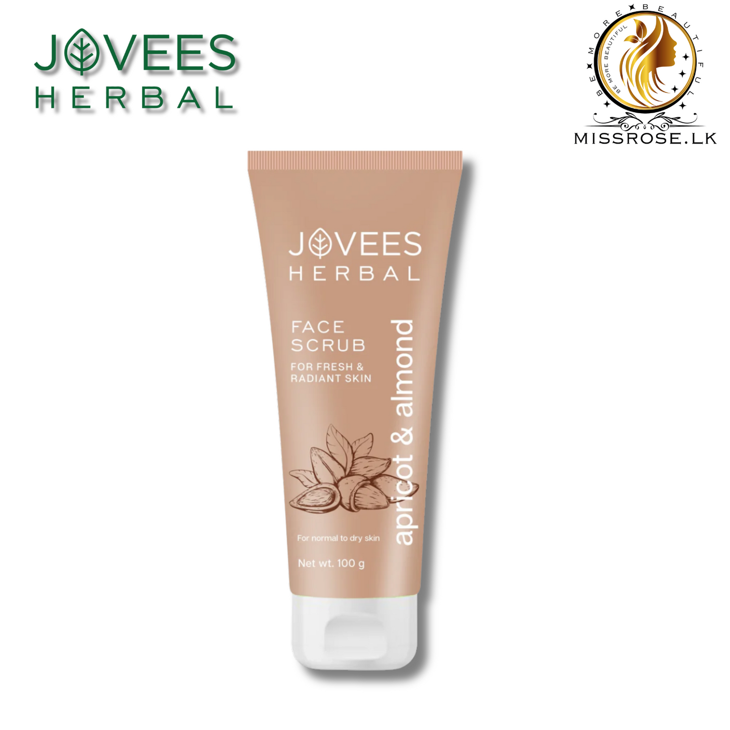 Jovees Apricot & Almond Face Scrub Infused With Wheatgerm Oil