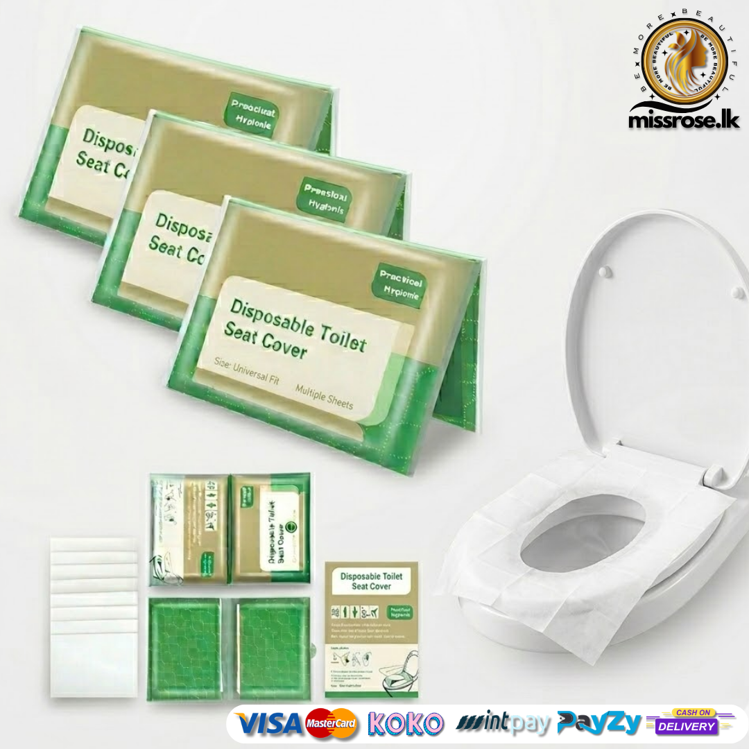 Disposable Toilet Seat Paper Cover – Travel Pack (10 Sheets)