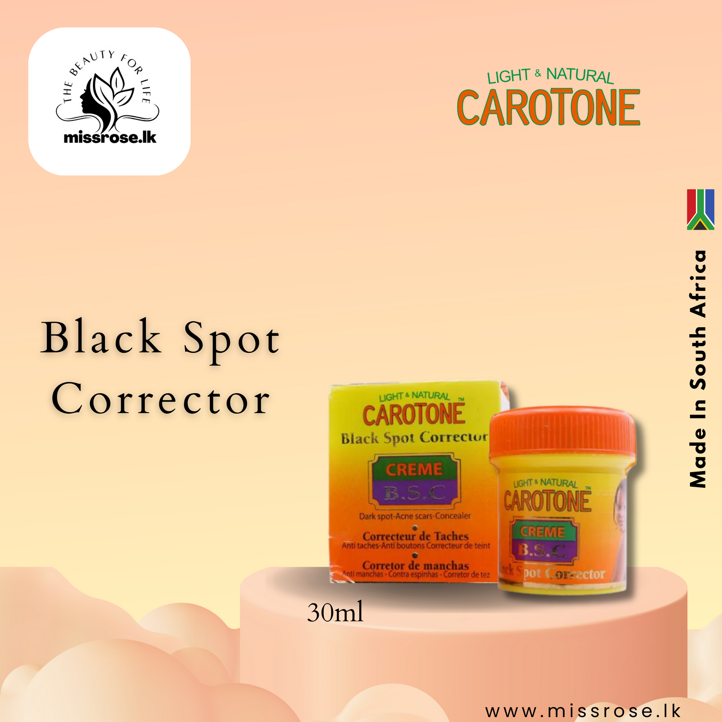 CAROTONE Black Spot Corrector 30ml - missrose.lk