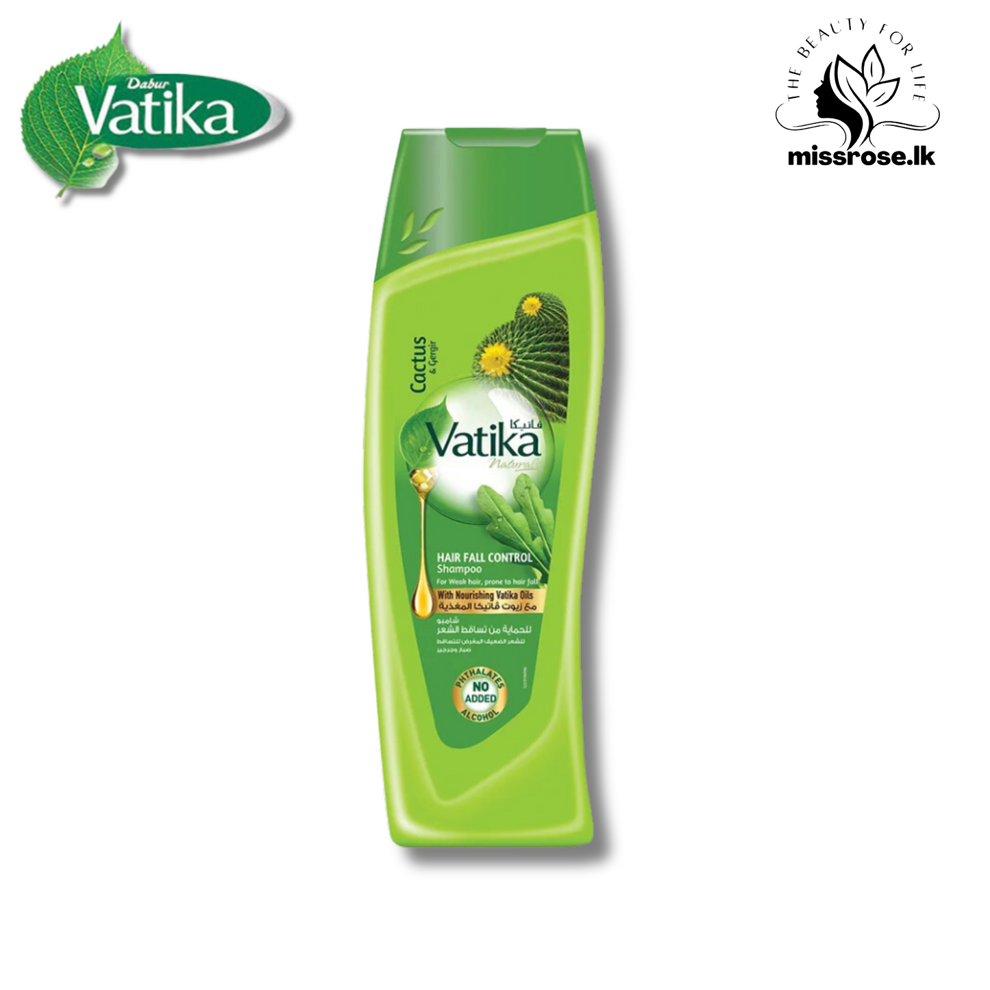 Vatika Naturals Hair Fall Control Shampoo - Cactus & Gergir