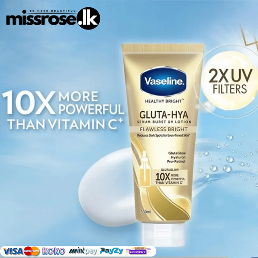 Vaseline® Gluta-Hya Serum Burst Lotion Flawless Bright 330ml
