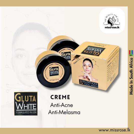 Gluta White Anti-Acne Anti-Melasma Cream - missrose.lk