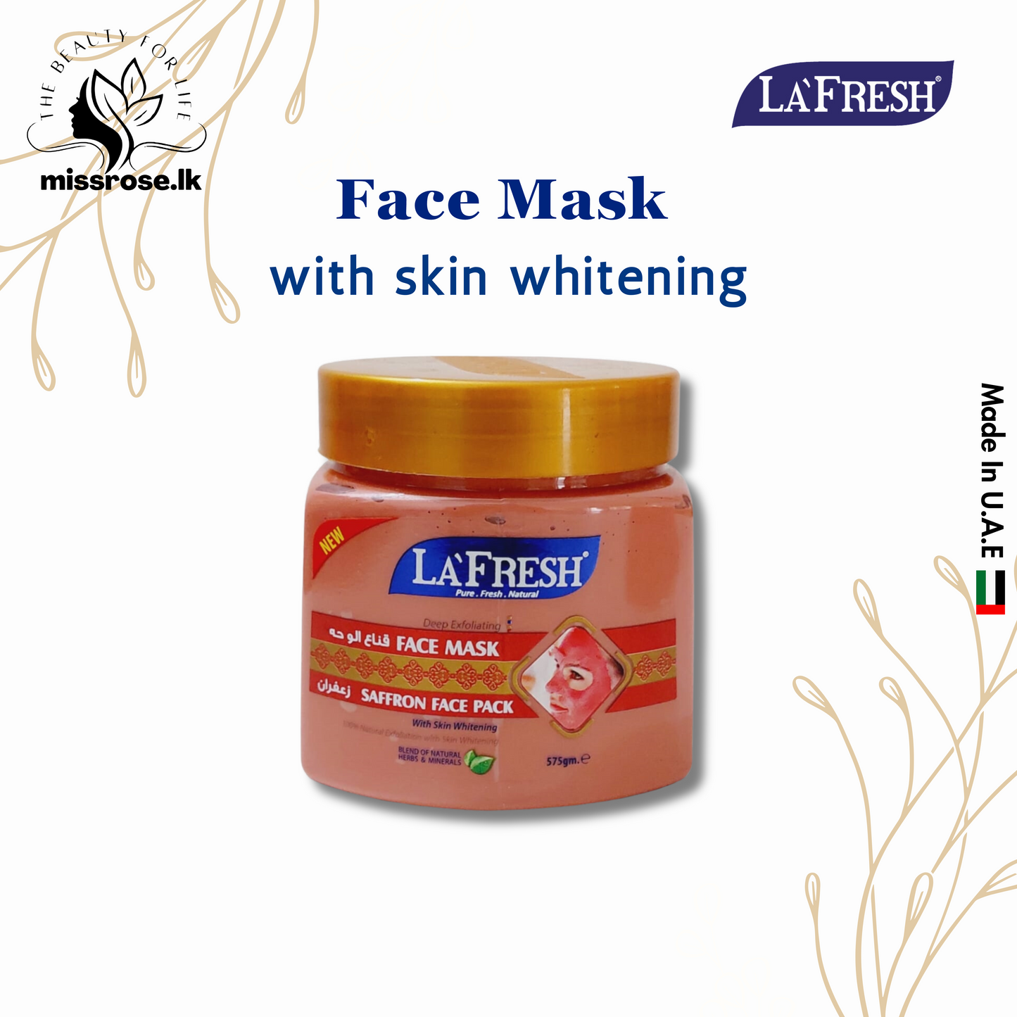 La Fresh - Saffron Face Pack & Face Mask 575g