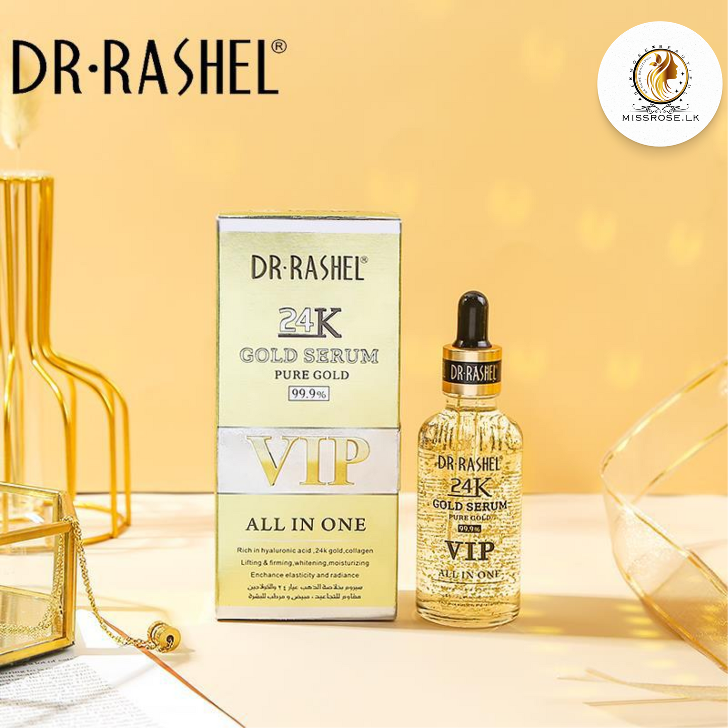 Dr. Rashel 24K Gold Serum Pure Gold 99.9% VIP All In One