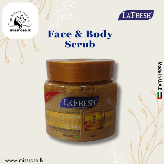 La Fresh Gold Scrub – 500ml - missrose.lk