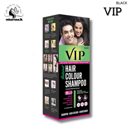 HAIR COLOUR SHAMPOO for Men and Women,Black - 180ml