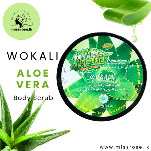 Wokali Aloe Vera Body Scrub 300ml