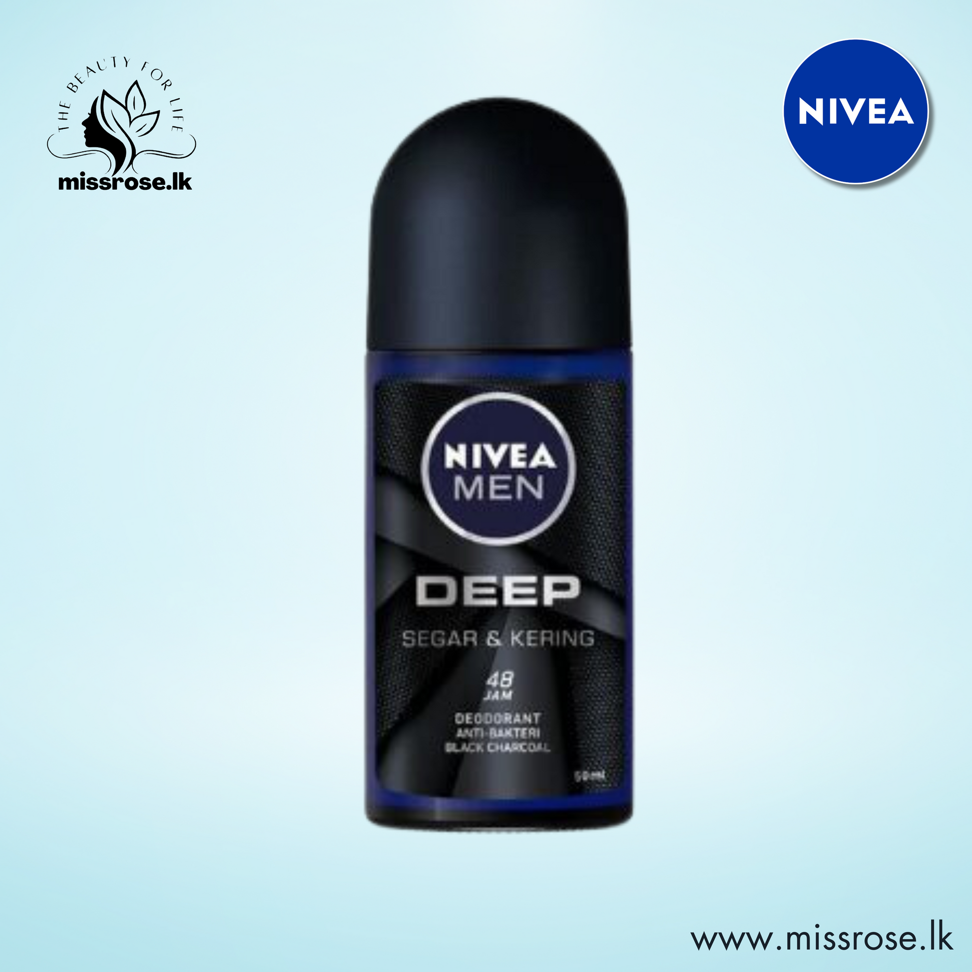 NIVEA MEN Deodorant Roll On Deep - missrose.lk