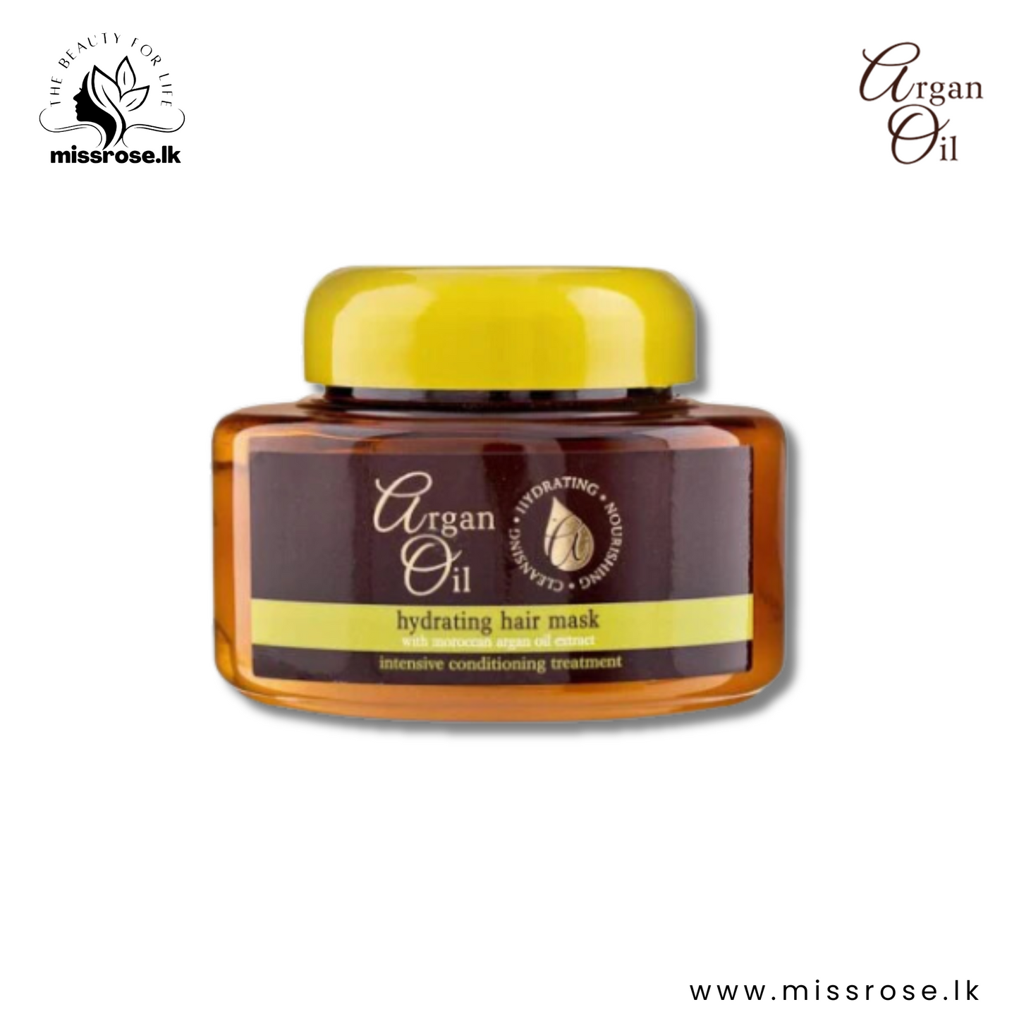 Argan Oil Hydrating Hair Mask With Moroccan Argan Oil Extract