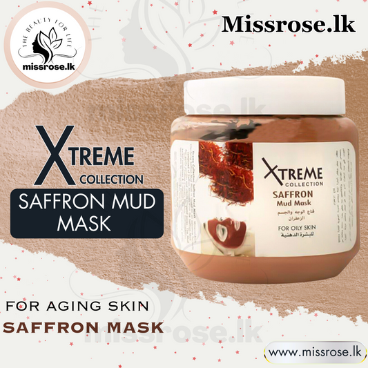 Xtreme Saffron Mud Mask 500ml - missrose.lk