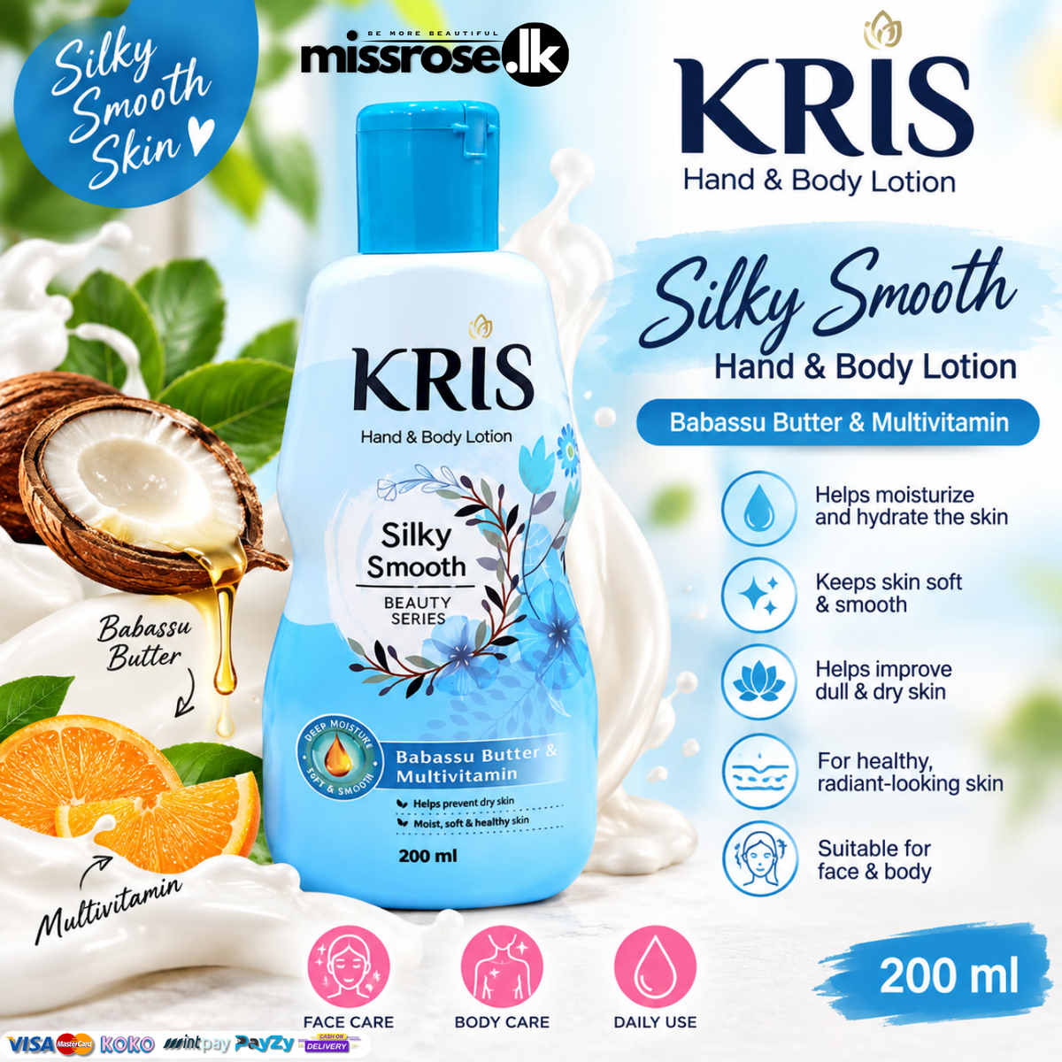 KRIS Hand & Body Lotion – 200ml