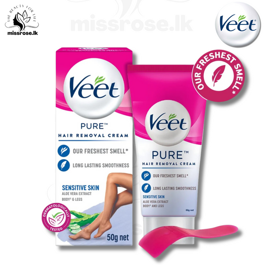 Veet Pure Hair Removal Cream, Sensitive Skin - 50 g