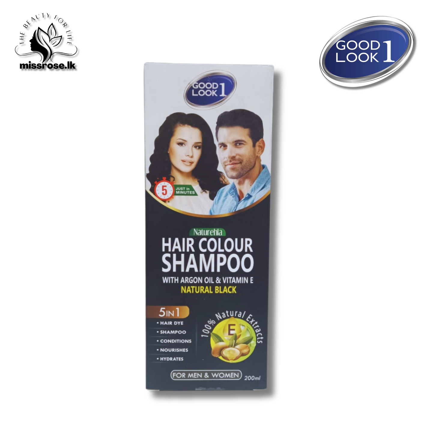 Good Look  Hair Color Shampoo Natural Black