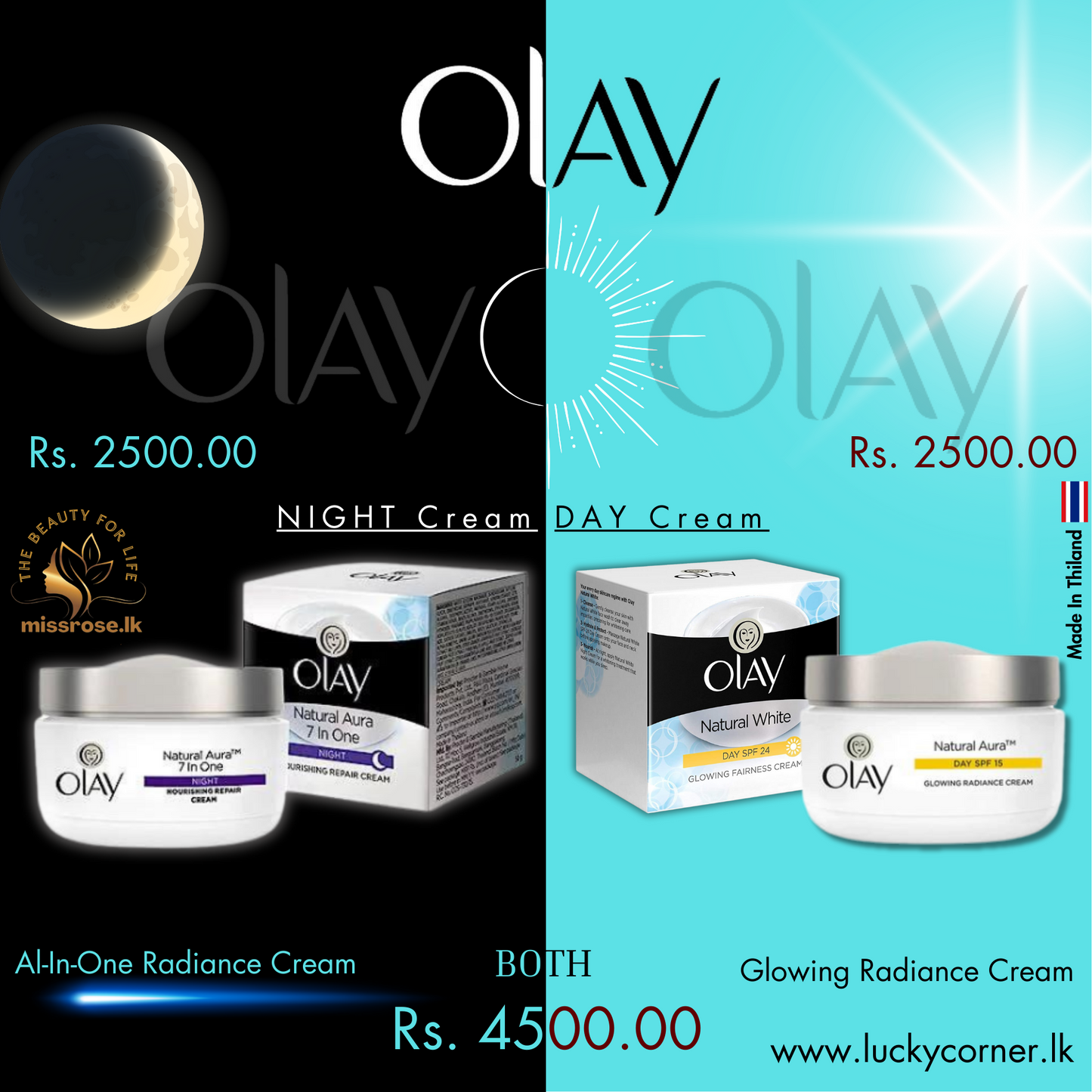 OLAY Natural Pack - missrose.lk