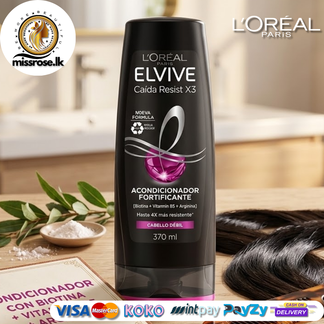 LOREAL PARIS Elvive Caida Resist x3 Fortificante Conditioner 370ml - Maxico