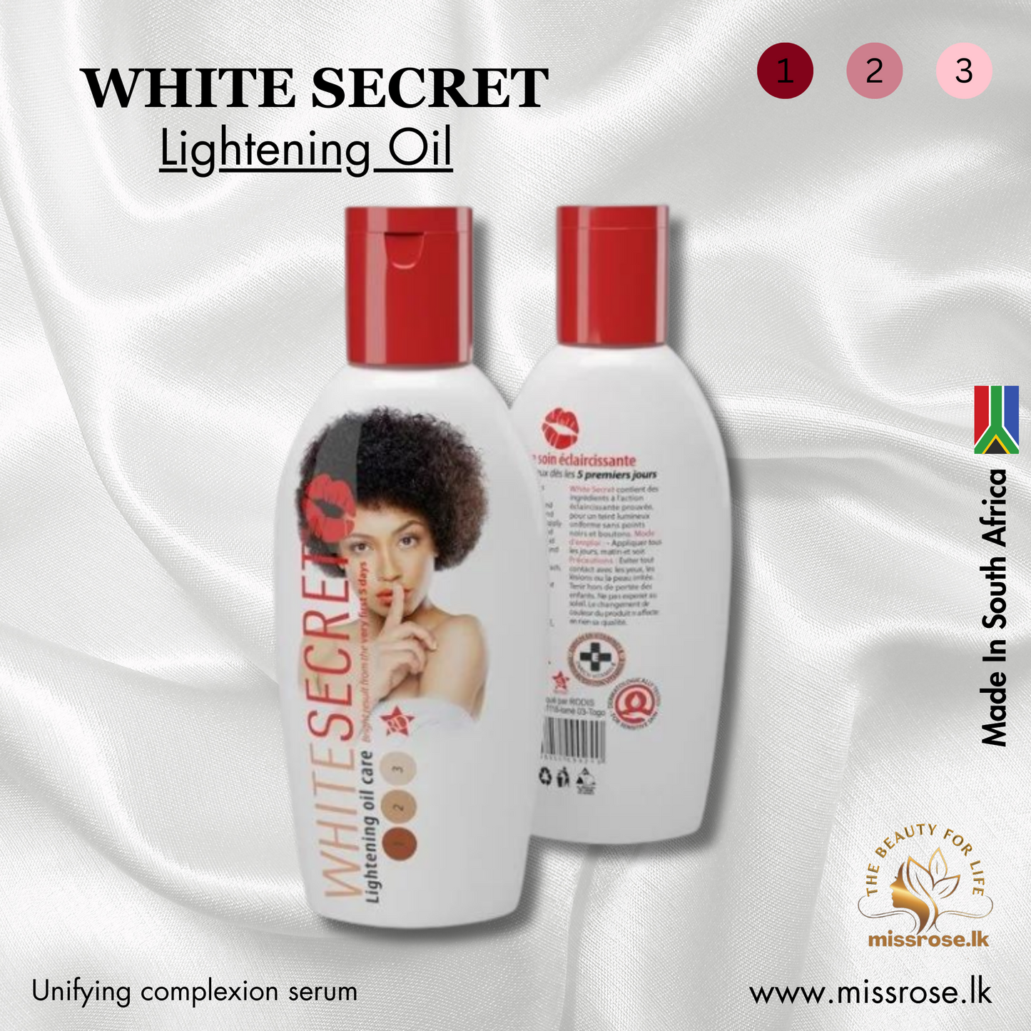 WHITE SECRET LIGHTENING OIL 60Ml - missrose.lk