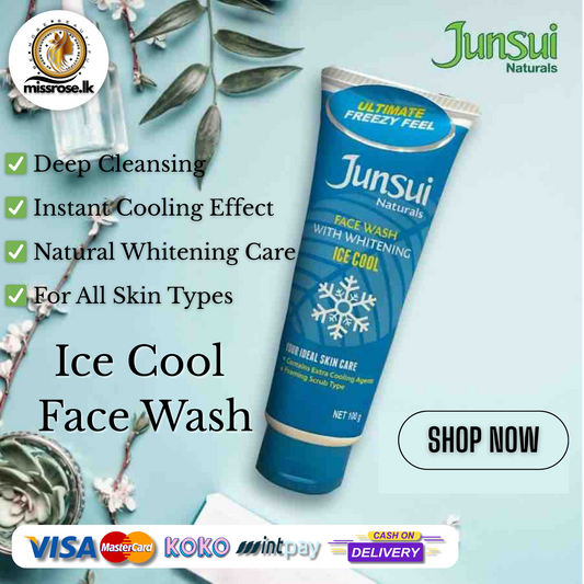 Junsui Naturals Face Wash – Whitening Ice Cool  100g