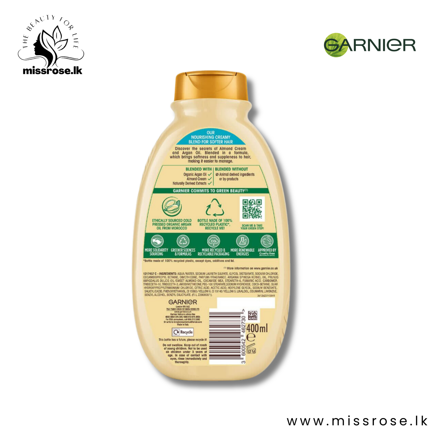 Garnier Argan Oil & Almond Cream Shampoo