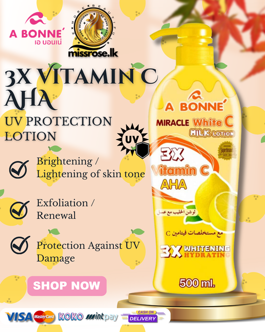 A Bonne Miracle White Milk Lotion 3x Vitamin C AHA - 500ml