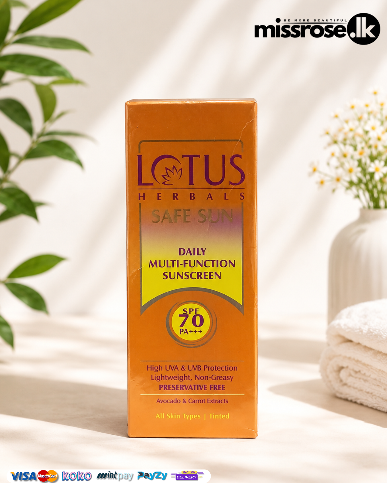 Lotus Herbals Safe Sun Daily Multi-Function SPF 70 PA+++