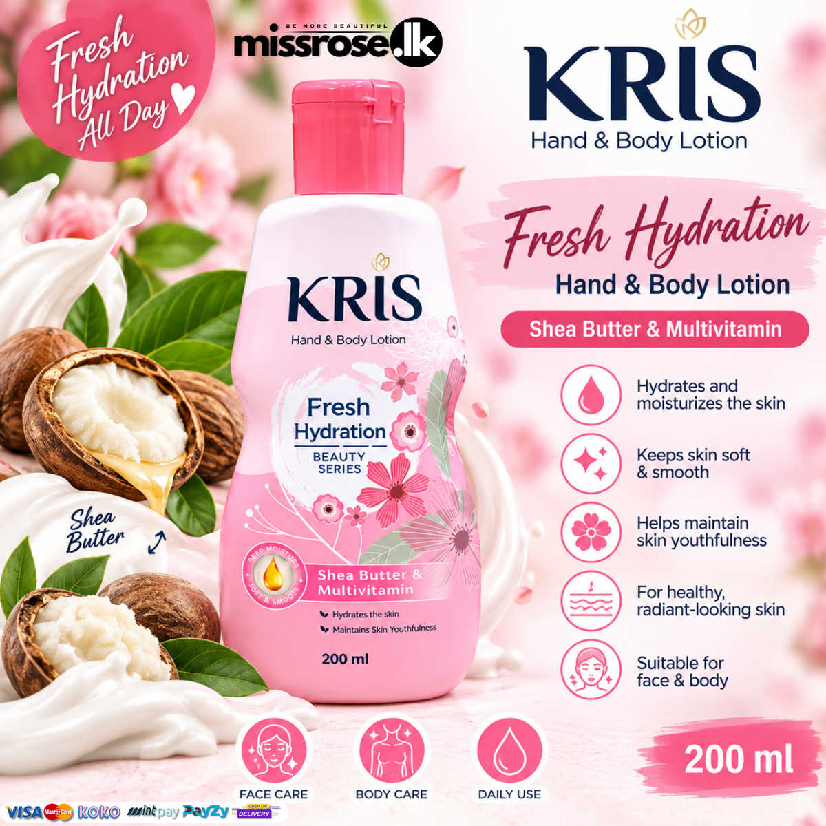KRIS Hand & Body Lotion – 200ml