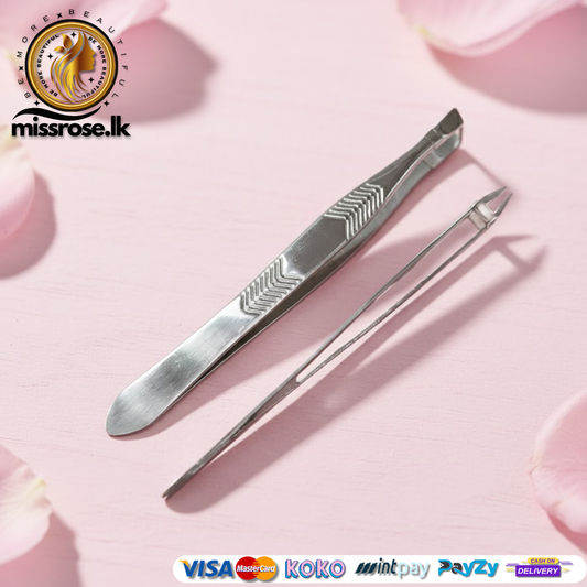 1pc Professional Eyebrow (sett) Silver Tweezers Hair Removal Limited Stainless Steel Tweezer Tool Beauty Makeup Tool