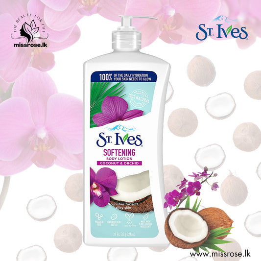 St.Ives Soft & Silky Coconut & Orchid Body Lotion 621ml - missrose.lk