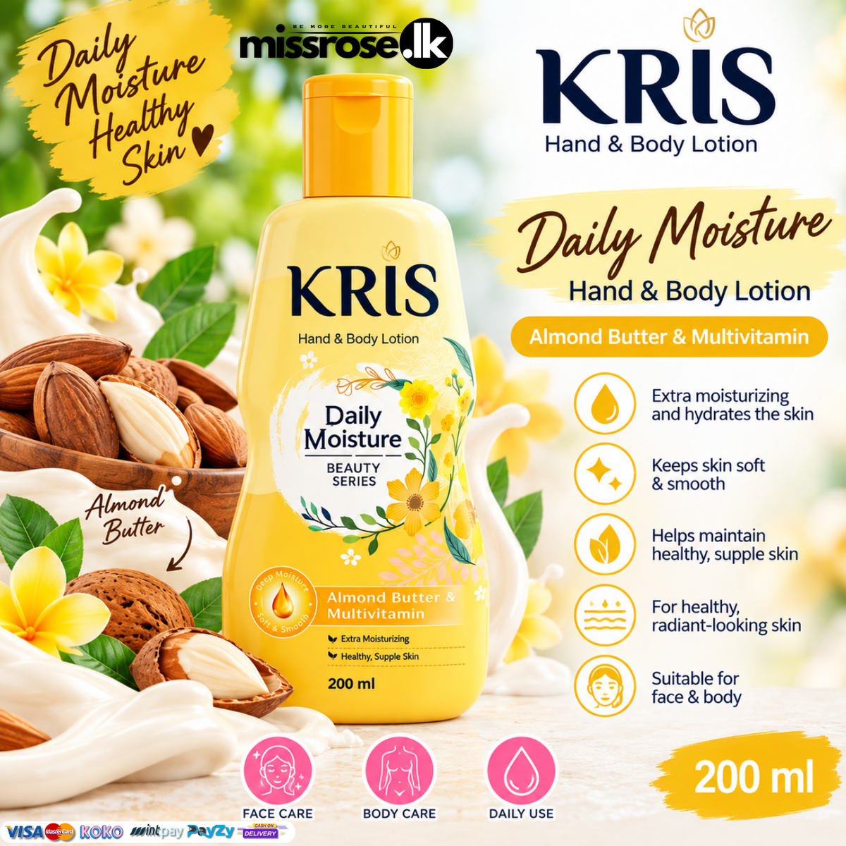 KRIS Hand & Body Lotion – 200ml