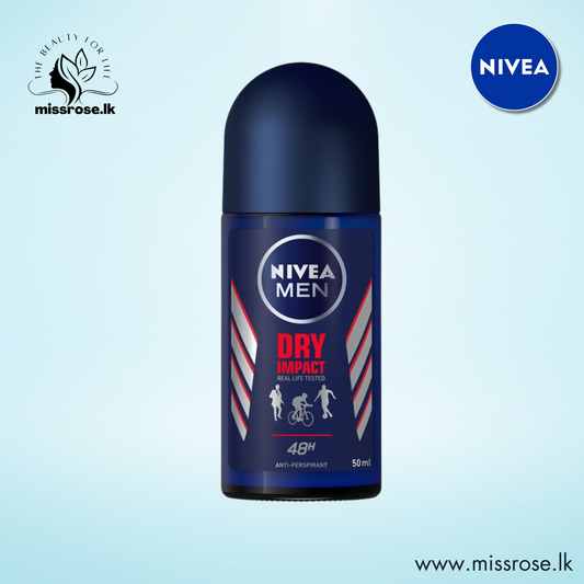 NIVEA MEN Deodorant Roll On Dry Impact 50ml - missrose.lk