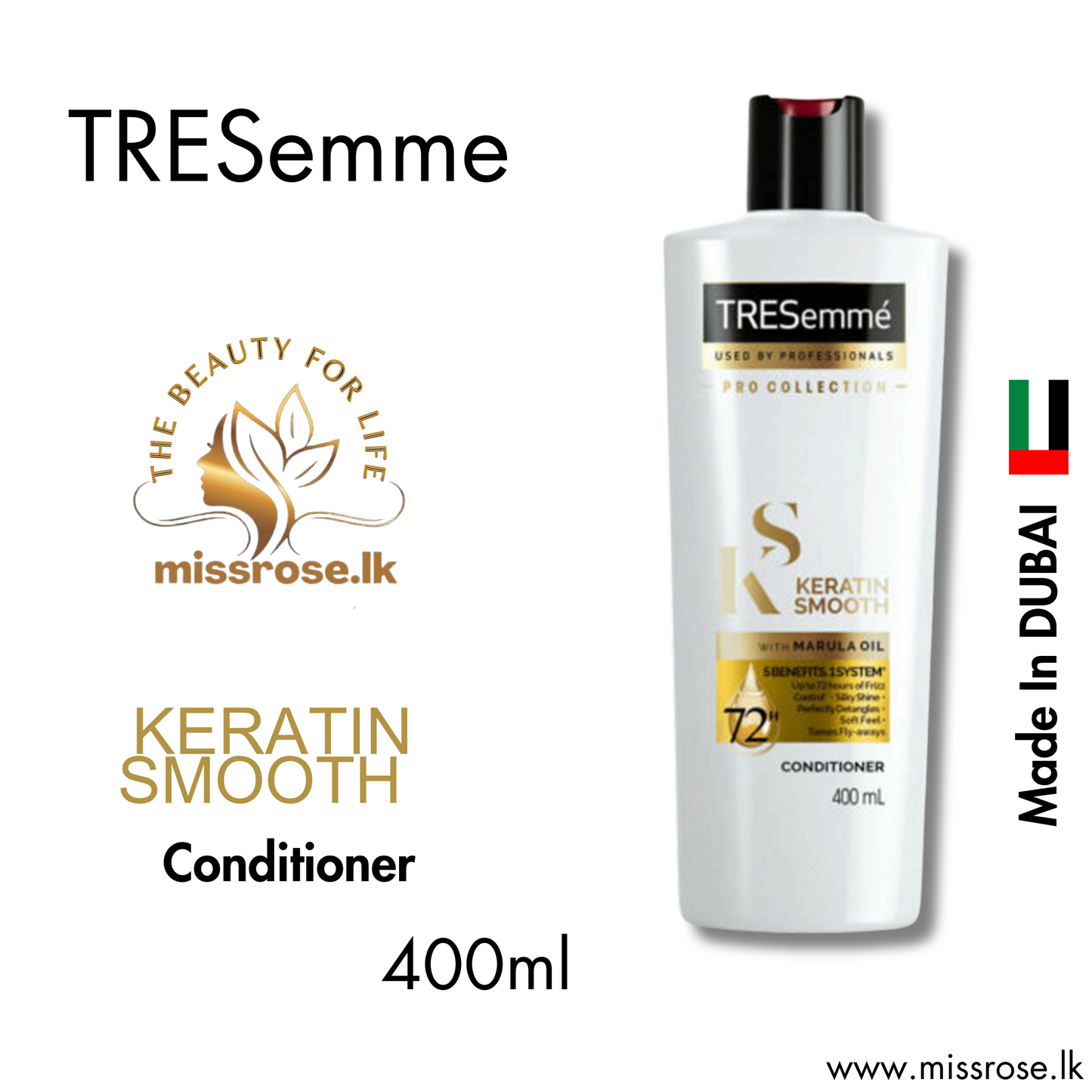 Tresemme Keratin Smooth Conditione - missrose.lk