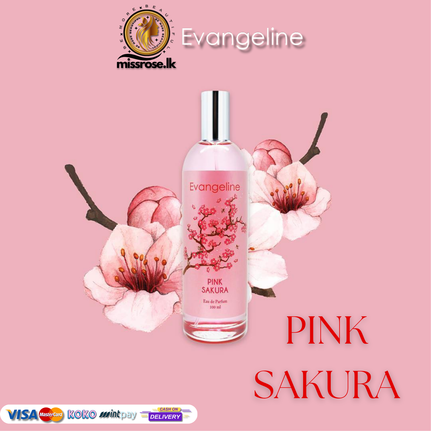 Evangeline Pink Sakura perfume 100ml