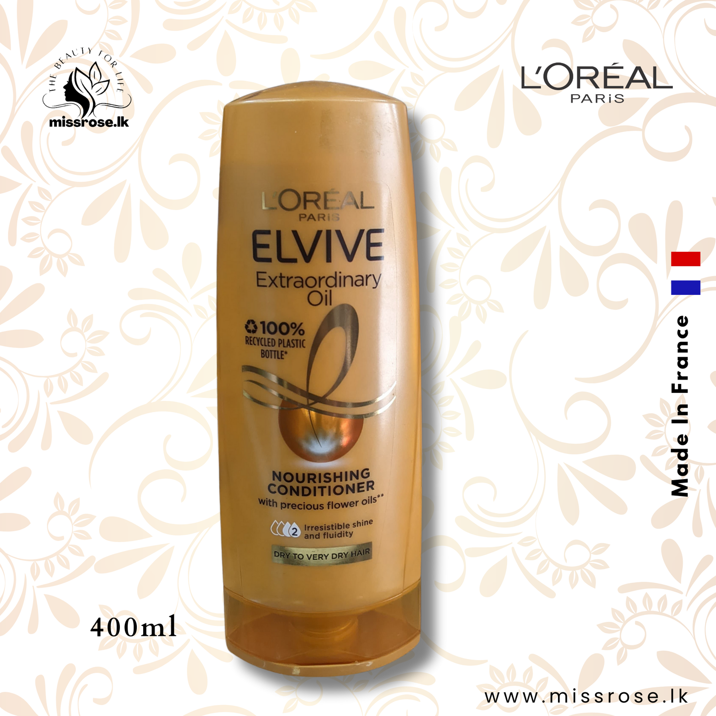 L'OREAL PARIS ELVIVE Extraordinary oil Nourishing Conditioner ( Dry to very dry hair ) 400ml