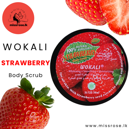 Wokali Strawberry Body Scrub 300ml