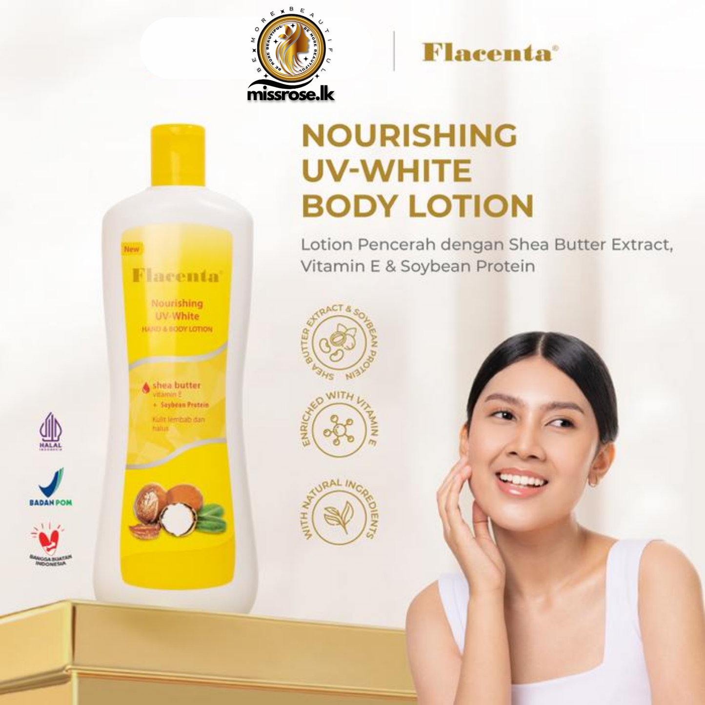 Flacenta Shea Butter Brightening Lotion 500ml